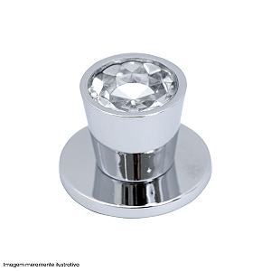 Puxador Torralba 6002 Trend FD Ponto Cromado Brilho