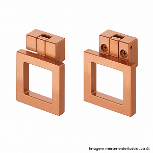 Puxador Torralba Jalapa Quadrado Cobre 16mm