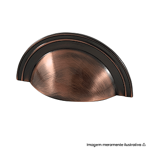 Puxador Torralba Grenade Cobre Velho Escovado