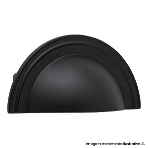 Puxador Torralba Grenade Preto Fosco