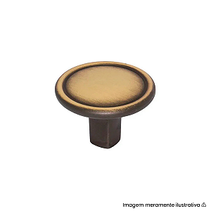 Puxador Torralba Grenade Ouro Velho Escovado Ponto