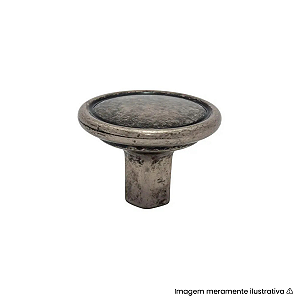 Puxador Torralba Grenade Prata Velha Tamboreado Ponto