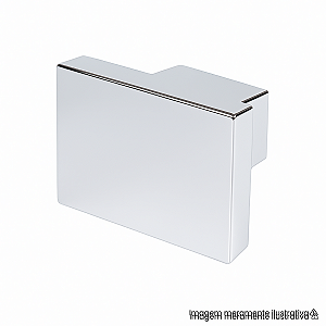 Puxador Torralba Cubo Cromado 16mm