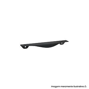 Puxador Torralba PV33 Preto Fosco 100mm