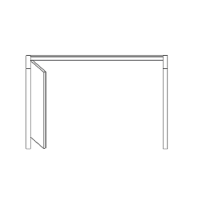 Articolato Plus Mais 1 Folha (Fixação Centro) Dobradiça Padrão Inox