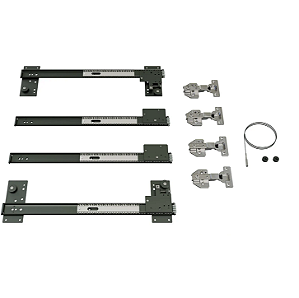 Kit Escamoteável Rivelato Ampio 405mm Embutir MDF De 15-20mm Para Altura de Porta 1500mm-2400mm