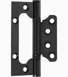Dobradiça AMS 4x3 Com Rolamento Aço Inox Preto Fosco