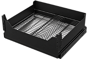 Gaveta Elite Escorredor com Bandeja 570mm Preto Fosco
