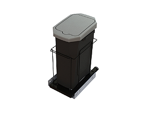 Lixeira Elite 15 Litros Preto Fosco