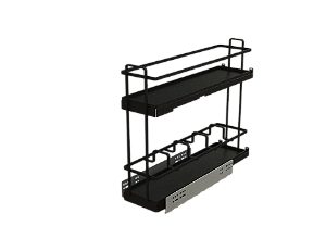 Porta Garrafas e Latas 155x432x485mm Preto Fosco