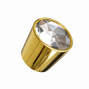 Puxador Ponto Cristal IL4430 Dourado 26mm – Italy Line