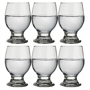 06 (Seis)Taças Paulista para Água 250ml Nadir Kit