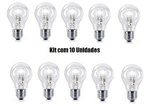 Lâmpada Eco Halógena 105W Elgin 110V Kit 10 Unids