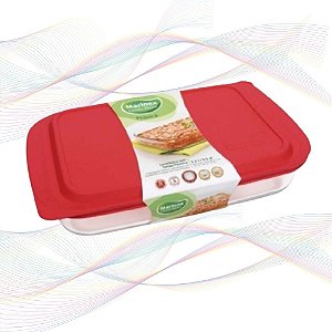 Assadeira Lasanheira de 5 L com Tampa Marinex
