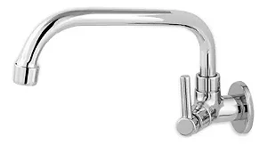Torneira Cozinha Parede Cromada Viqua Grifo Faucet