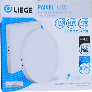 Painel Led Sobrepor Liege 18w