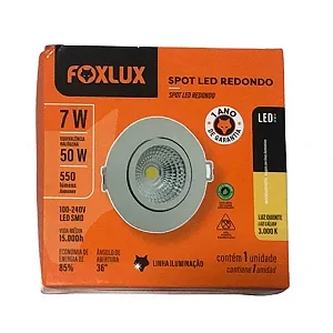 spot Led Redondo Foxlux 7w