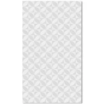 Revestimento Branco Brilhante Decorado 33x57cm Extra Caixa com 2,50m² 13 Peças - 572334 - ROCHAFORTE