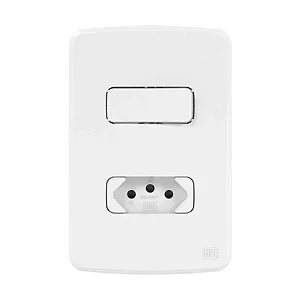 Interruptor Simples com  Tomada weg 10A