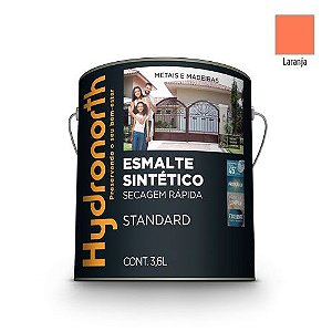ESMALTE SINTÉTICO ALTO BRILHO LARANJA - GALÃO 3,6 LITROS