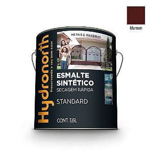 ESMALTE SINTÉTICO ALTO BRILHO MARROM - GALÃO 3,6 LITROS