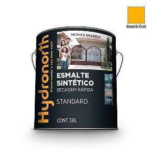 ESMALTE SINTÉTICO ALTO BRILHO AMARELO OURO - GALÃO 3,6 LITROS