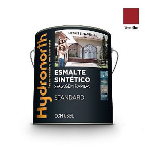 ESMALTE SINTÉTICO ALTO BRILHO VERMELHO - GALÃO 3,6 LITROS