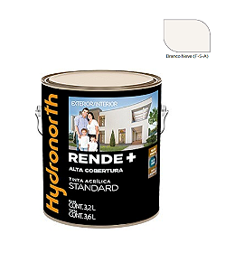 RENDE+ ACRÍLICA BRANCO NVE FOSCO - GALÃO 3,6 LITROS - HYDRONORTH