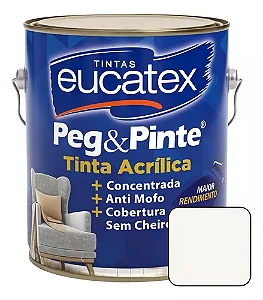Tinta Acrilica Peg & Pinte Gelo 3,6L - Eucatex
