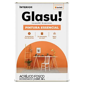 Glasu! Pintura Essencial branco fosco 15l