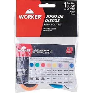 Disco para politriz Worker 8 peças
