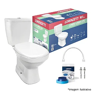 COMBO BACIA C-CAIXA ONE BCO LORENZETTI VASO SANITARIO