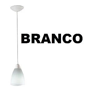 Pendente Tulipa Joaquina Branco e Preto