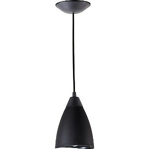 Pendente Joaquina Preto LED Soquete E27