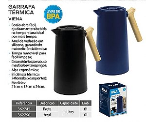 Garrafa Térmica Viena Azul Kala