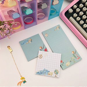 Trio de Bloquinhos com 40 folhas, Pequeno Principe.