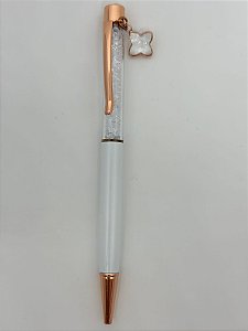 Caneta Metálica - Estrelas com pedraria - Importada