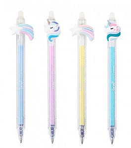 Caneta Apagável - Unicórnio e Estrela Cadente, 0.7 mm - BRW