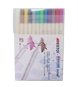 Brush Pen Metalizada - Estojo - Bestdi