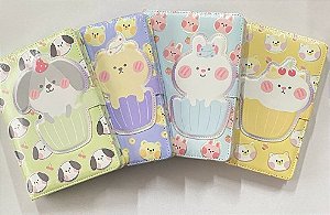 Caderneta Puff Animal Cupcake