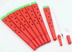 Caneta fofa de melancia