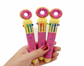 caneta de donuts - 10 cores