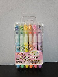 kit marca texto fofo