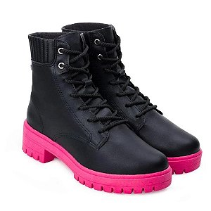 Bota Fem Mississipi Cano Curto Q6601 Preto