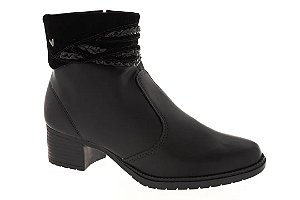 Bota Fem Mississipi Cano Curto Q5711 Preto