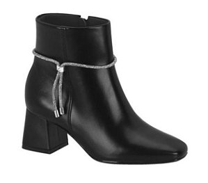 Bota Fem Vizzano Cano Curto Salto Medio 3098102 Preto