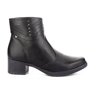 Bota Fem Mississipi Cano Curto Salto Medio Mi852 Preto