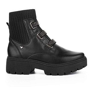 Bota Fem Mississipi Cano Curto Salto Baixo Mi611 Preto