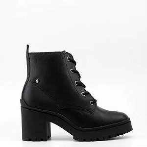 Bota Fem Ramarim Cano Curto Salto Baixo 2350121 Preto