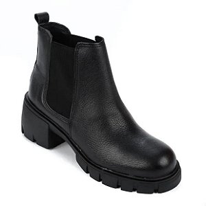 Bota Fem Bottero  Cano Curto Salto Baixo 361106 Preto